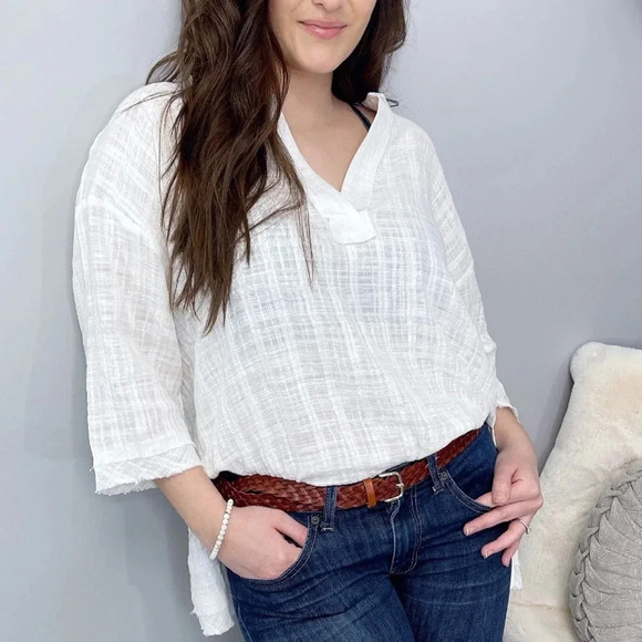 Women's White Casual Top - Picture 1 of 2